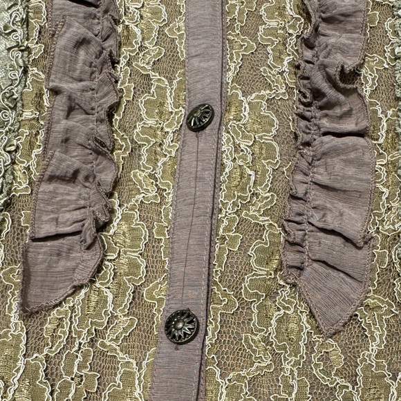 Vintage Pretty Angel Linen Blend Blouse - Picture 9 of 9